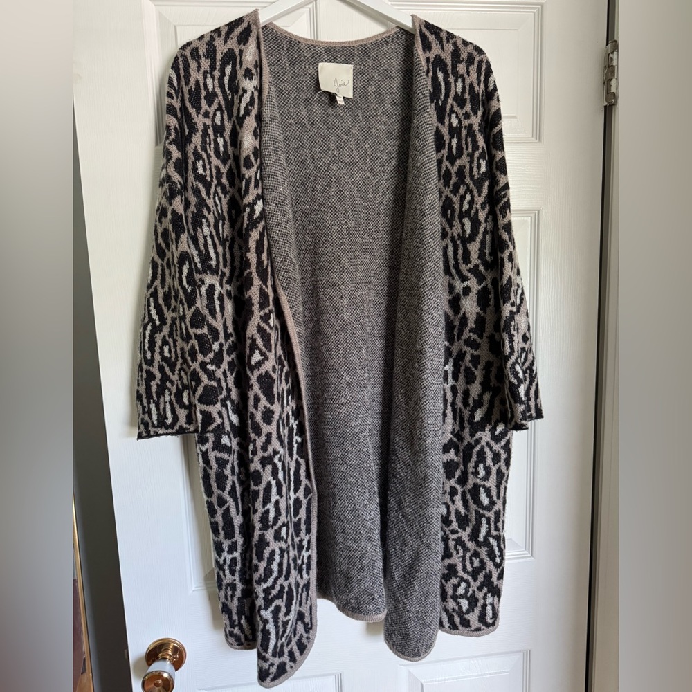 Joie Leopard open cardigan
